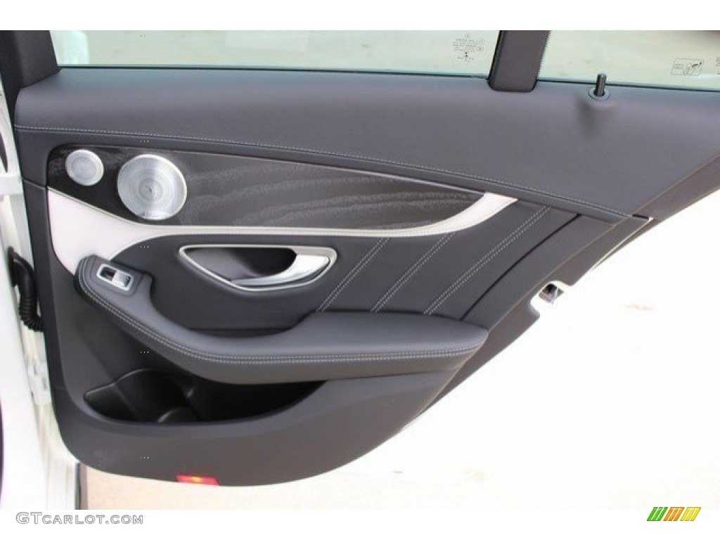 2015 Mercedes-Benz C 63 AMG Coupe designo Porcelain/Black Door Panel Photo #109134631
