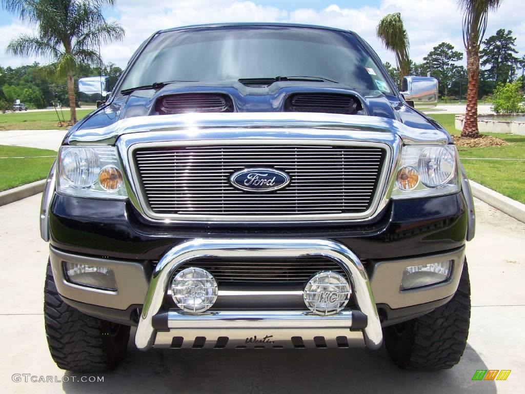 2004 F150 Lariat SuperCrew 4x4 - Black / Tan photo #8