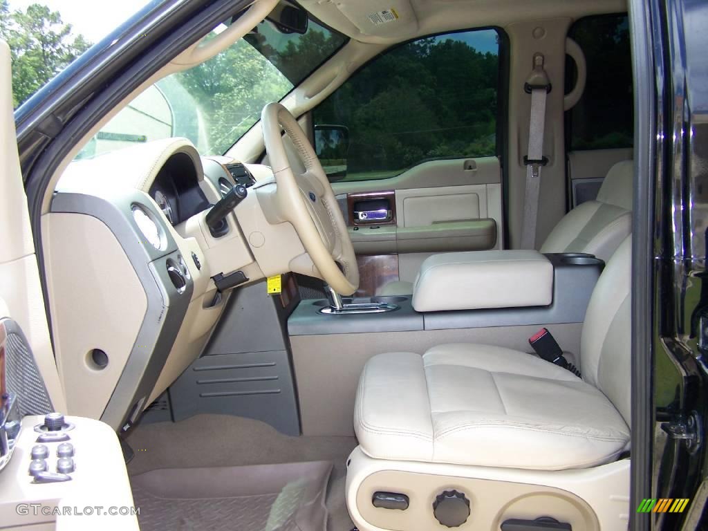 2004 F150 Lariat SuperCrew 4x4 - Black / Tan photo #9