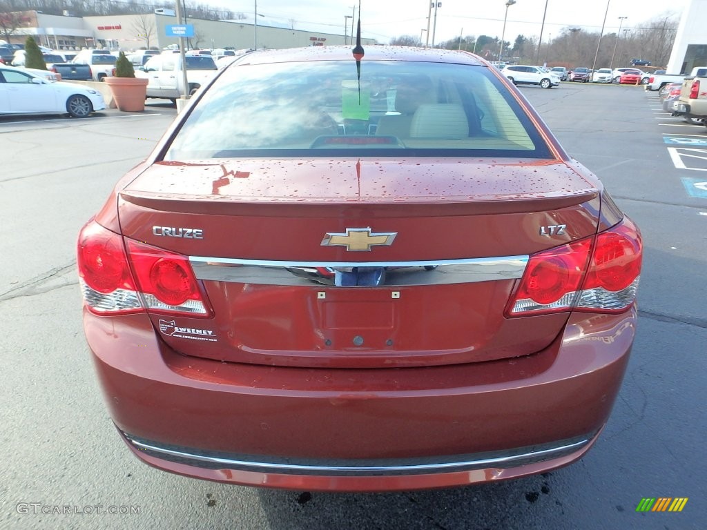 2012 Cruze LTZ - Autumn Red Metallic / Cocoa/Light Neutral photo #4