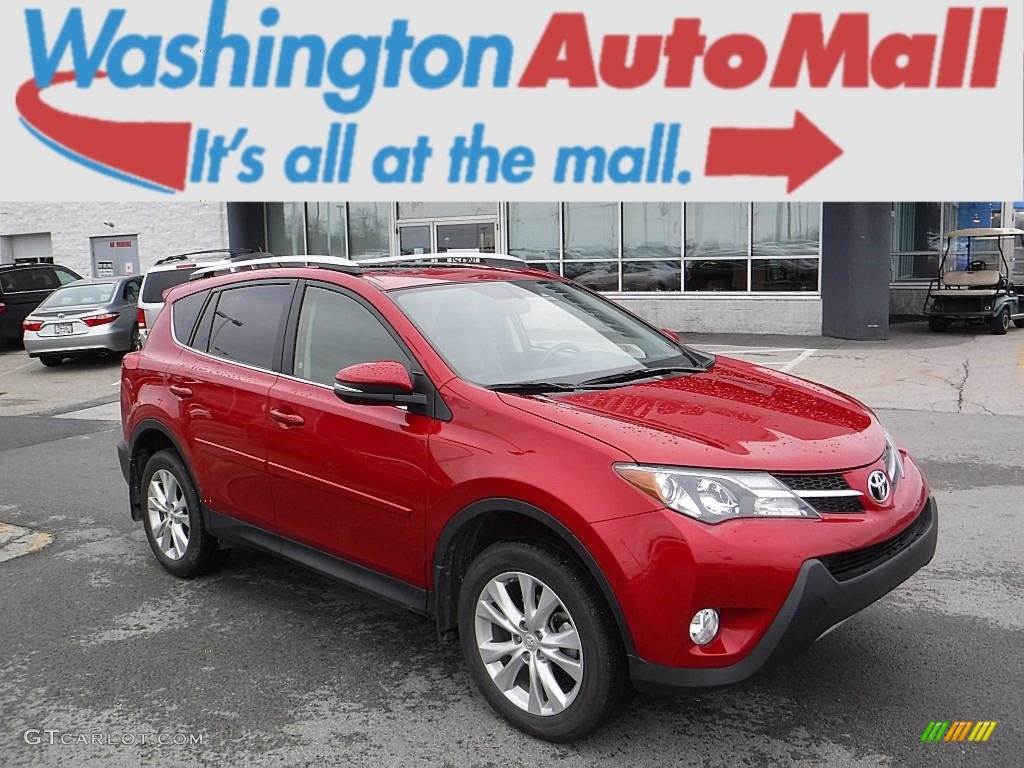 2013 RAV4 Limited AWD - Barcelona Red Metallic / Black photo #1