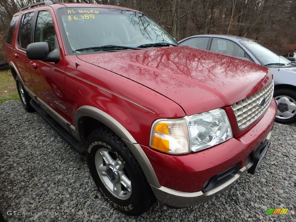 2002 Explorer Eddie Bauer 4x4 - Toreador Red Metallic / Medium Parchment photo #5