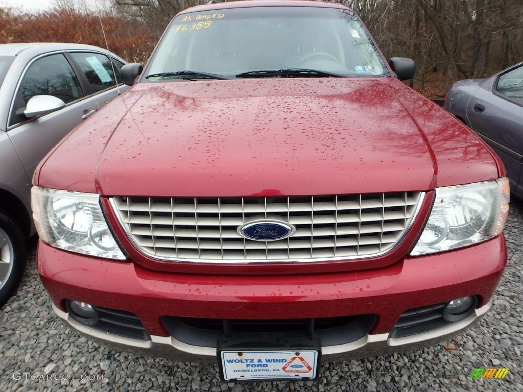 2002 Explorer Eddie Bauer 4x4 - Toreador Red Metallic / Medium Parchment photo #6