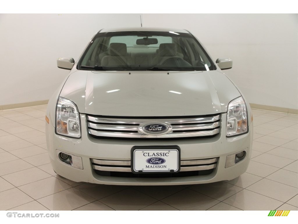 2008 Fusion SEL V6 - Light Sage Metallic / Medium Light Stone photo #2