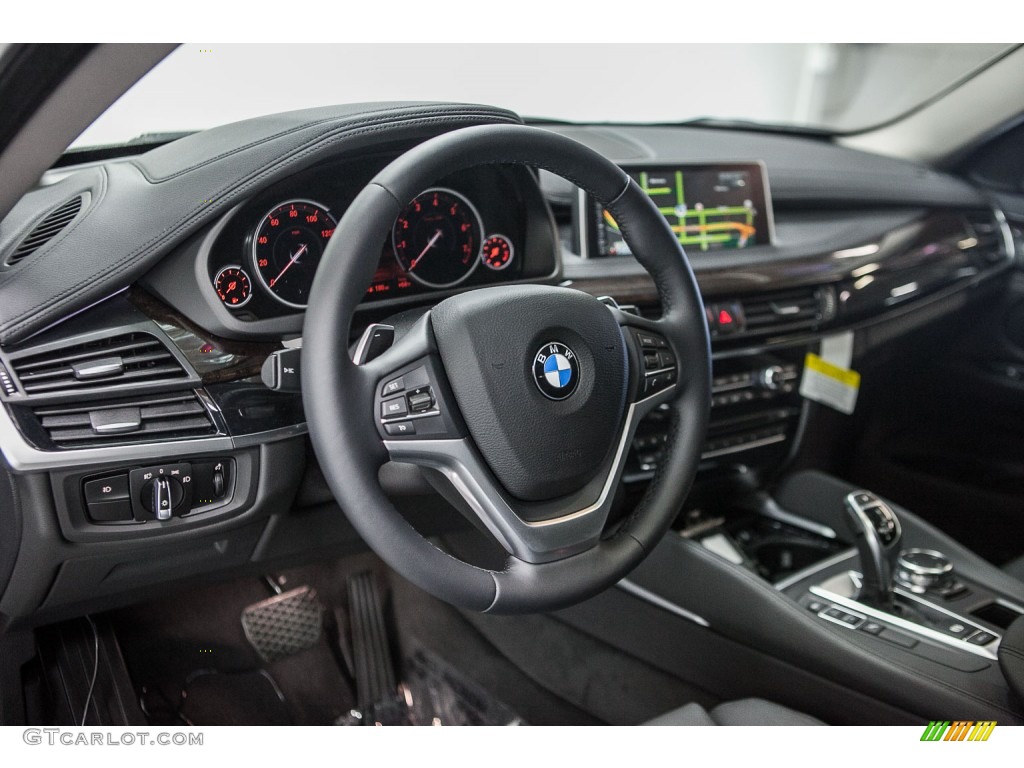 Black Interior 2016 BMW X6 sDrive35i Photo #109143933