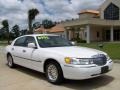 1999 Performance White Lincoln Town Car Signature  photo #1