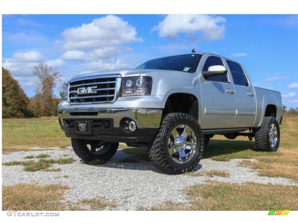 2012 Sierra 1500 SLT Crew Cab 4x4 - Quicksilver Metallic / Light Titanium/Ebony photo #1