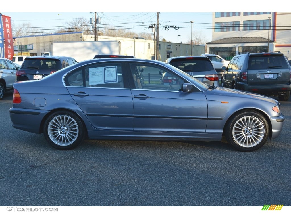 2003 3 Series 330i Sedan - Steel Blue Metallic / Sand photo #2
