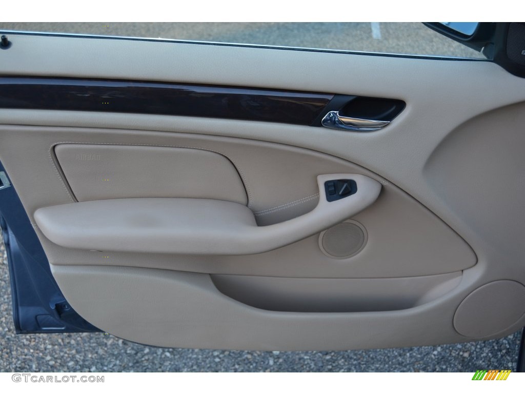 2003 3 Series 330i Sedan - Steel Blue Metallic / Sand photo #7