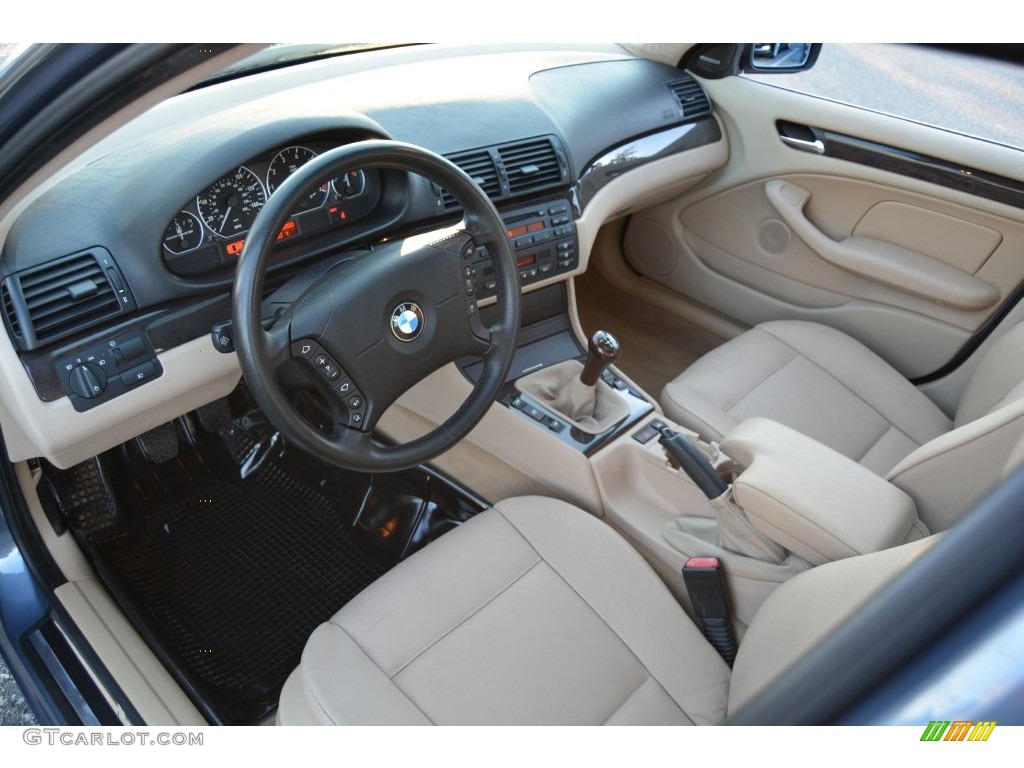 2003 3 Series 330i Sedan - Steel Blue Metallic / Sand photo #9