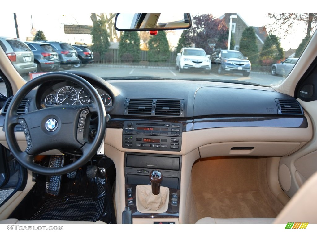 2003 3 Series 330i Sedan - Steel Blue Metallic / Sand photo #13