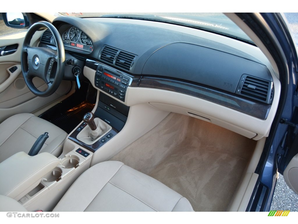 2003 3 Series 330i Sedan - Steel Blue Metallic / Sand photo #25