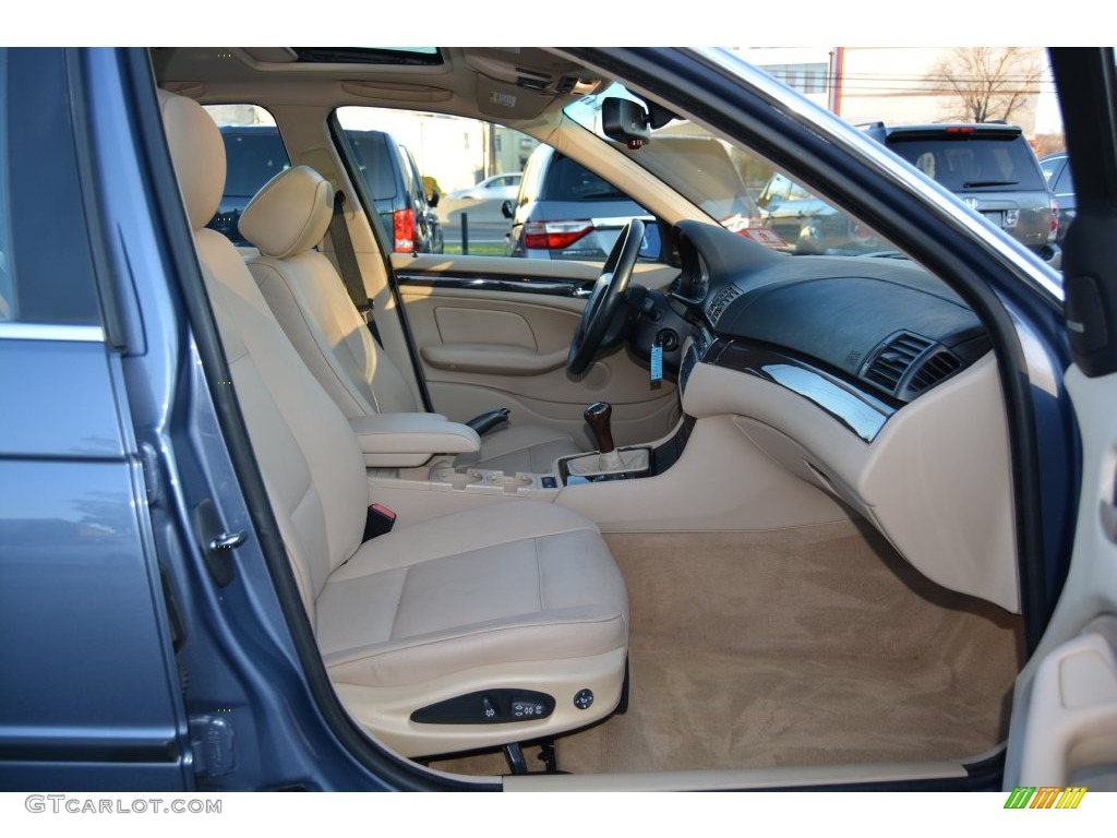 2003 3 Series 330i Sedan - Steel Blue Metallic / Sand photo #26
