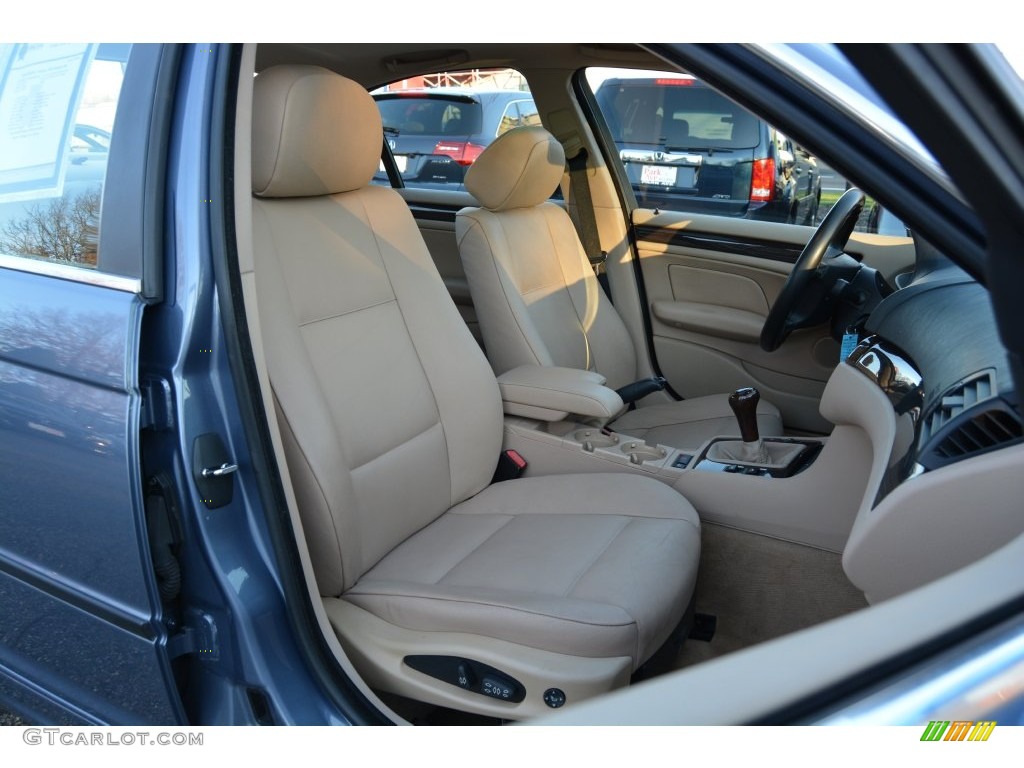 2003 3 Series 330i Sedan - Steel Blue Metallic / Sand photo #27