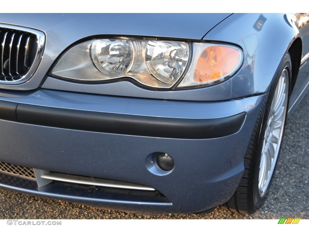 2003 3 Series 330i Sedan - Steel Blue Metallic / Sand photo #29