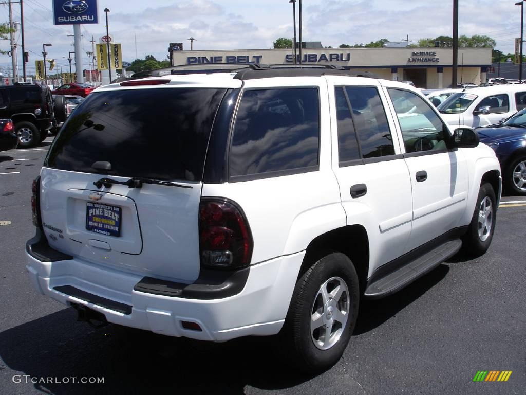 2006 TrailBlazer LS 4x4 - Summit White / Light Gray photo #4