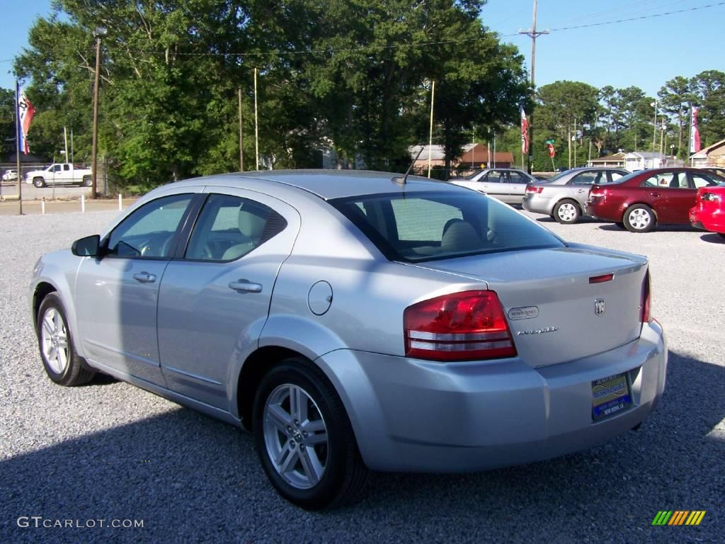 2008 Avenger SXT - Bright Silver Metallic / Dark Slate Gray/Light Slate Gray photo #5