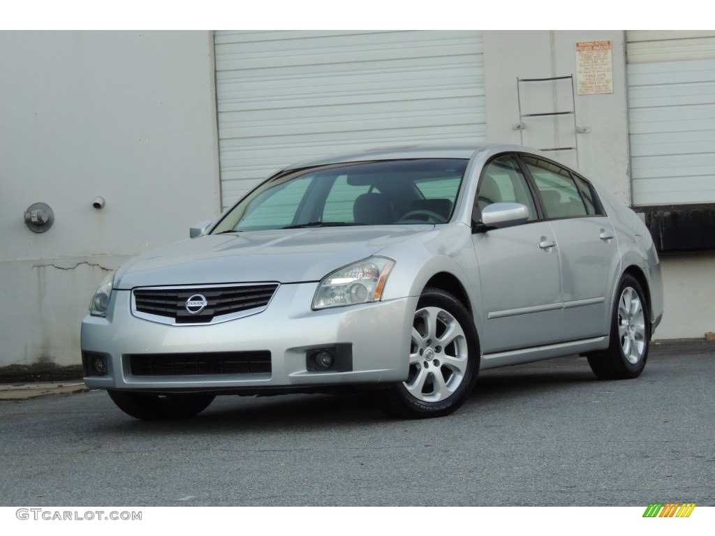 2007 Maxima 3.5 SL - Radiant Silver Metallic / Cafe Latte photo #1