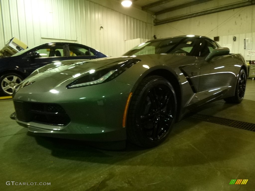 2016 Corvette Stingray Coupe - Shark Gray Metallic / Jet Black photo #1