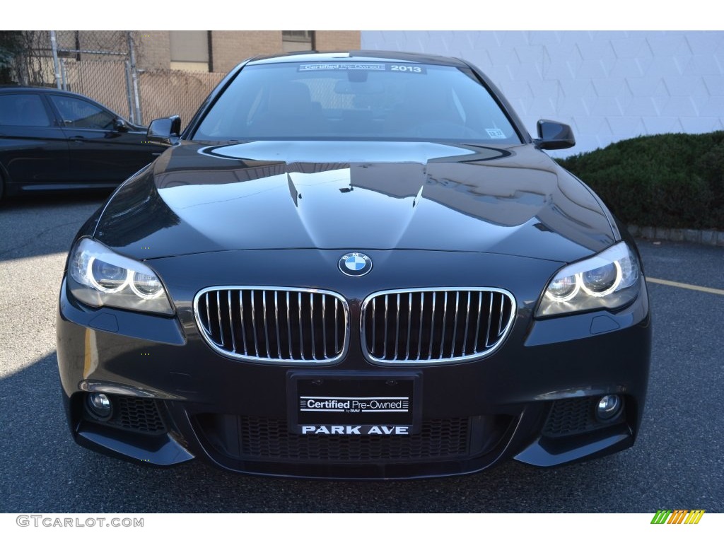 2013 5 Series 528i xDrive Sedan - Dark Graphite Metallic II / Cinnamon Brown photo #7