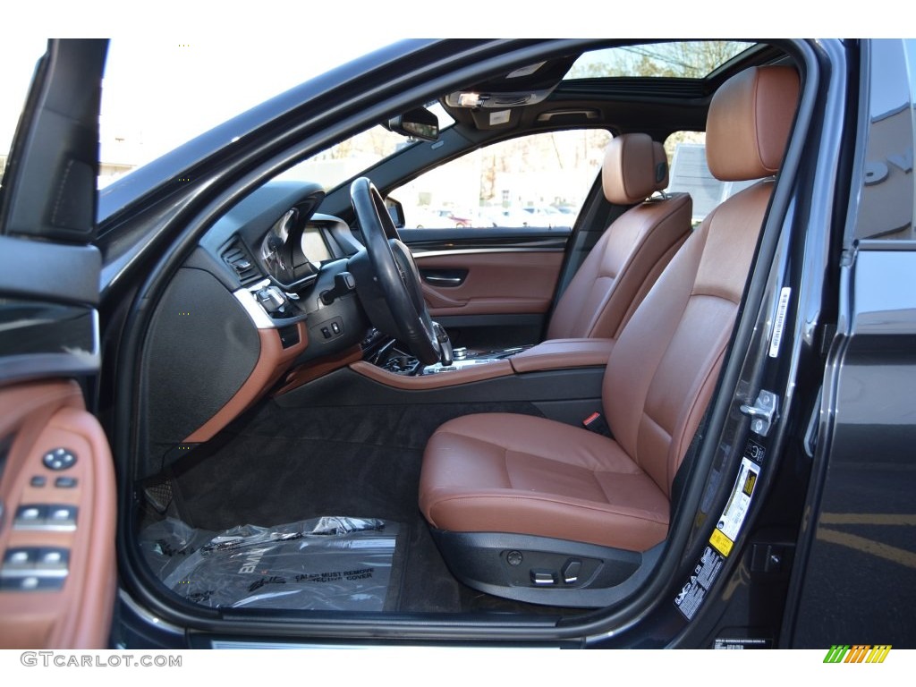 2013 5 Series 528i xDrive Sedan - Dark Graphite Metallic II / Cinnamon Brown photo #11