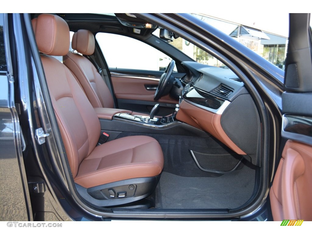 2013 5 Series 528i xDrive Sedan - Dark Graphite Metallic II / Cinnamon Brown photo #27