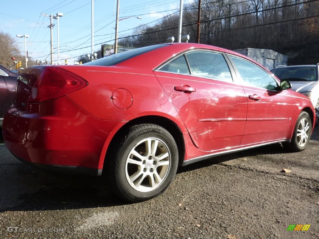 2006 G6 V6 Sedan - Crimson Red / Light Taupe photo #4