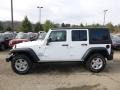 2016 Bright White Jeep Wrangler Unlimited Sport 4x4  photo #2