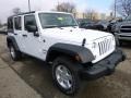 2016 Bright White Jeep Wrangler Unlimited Sport 4x4  photo #10