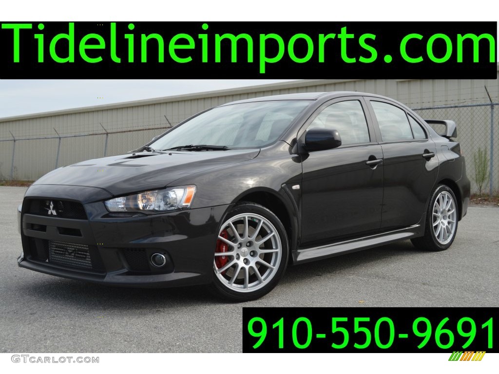 2014 Lancer Evolution GSR - Mercury Gray / Black photo #1