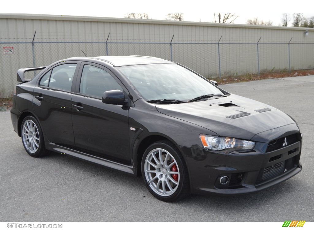 2014 Lancer Evolution GSR - Mercury Gray / Black photo #30