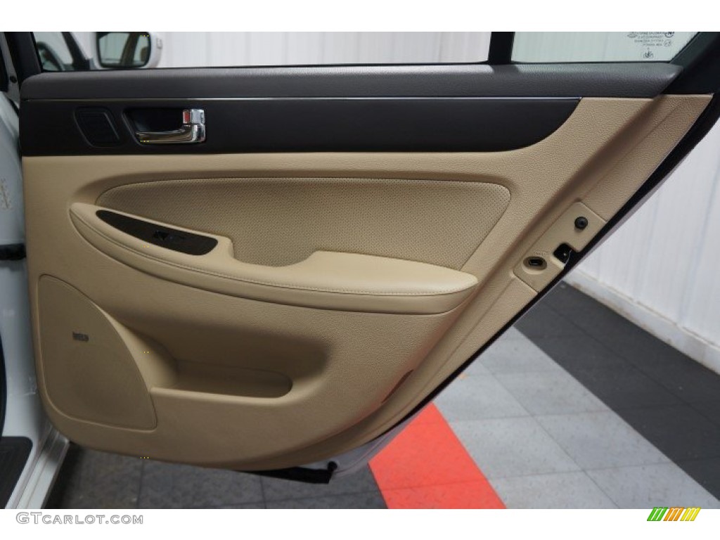 2011 Genesis 4.6 Sedan - White Satin Pearl / Cashmere photo #17