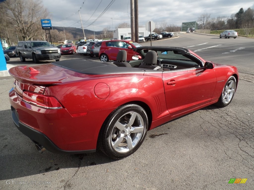 Red Rock Metallic 2015 Chevrolet Camaro LT Convertible Exterior Photo #109171567