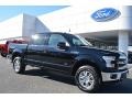 2016 Shadow Black Ford F150 Lariat SuperCrew 4x4  photo #1