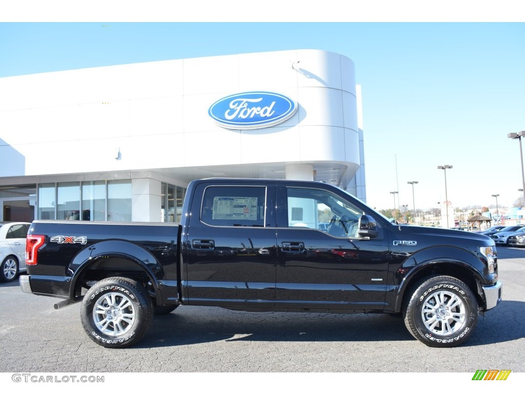 Shadow Black 2016 Ford F150 Lariat SuperCrew 4x4 Exterior Photo #109172691