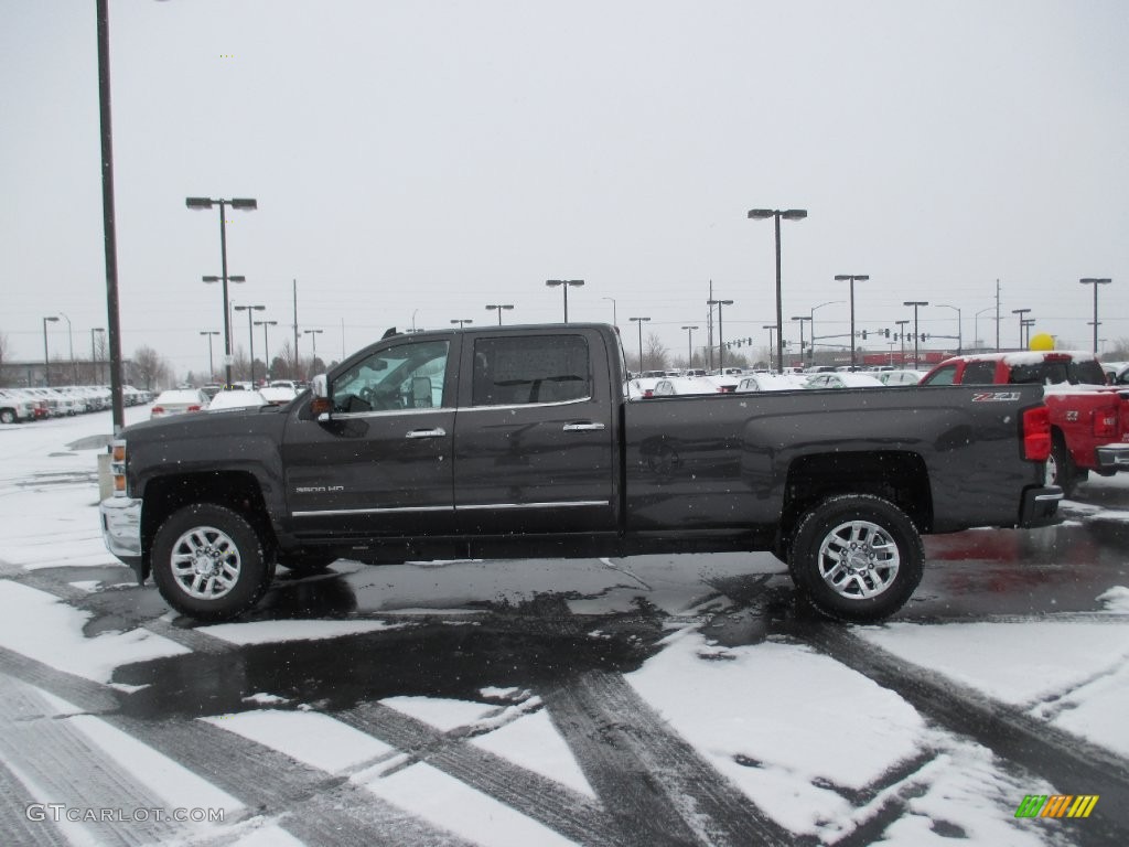 Tungsten Metallic 2016 Chevrolet Silverado 3500HD LTZ Crew Cab 4x4 Exterior Photo #109172785