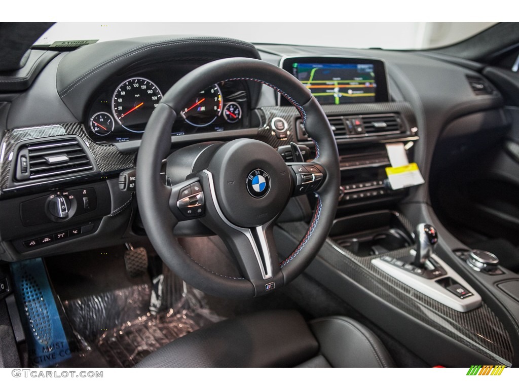Black Interior 2016 BMW M6 Gran Coupe Photo #109176649