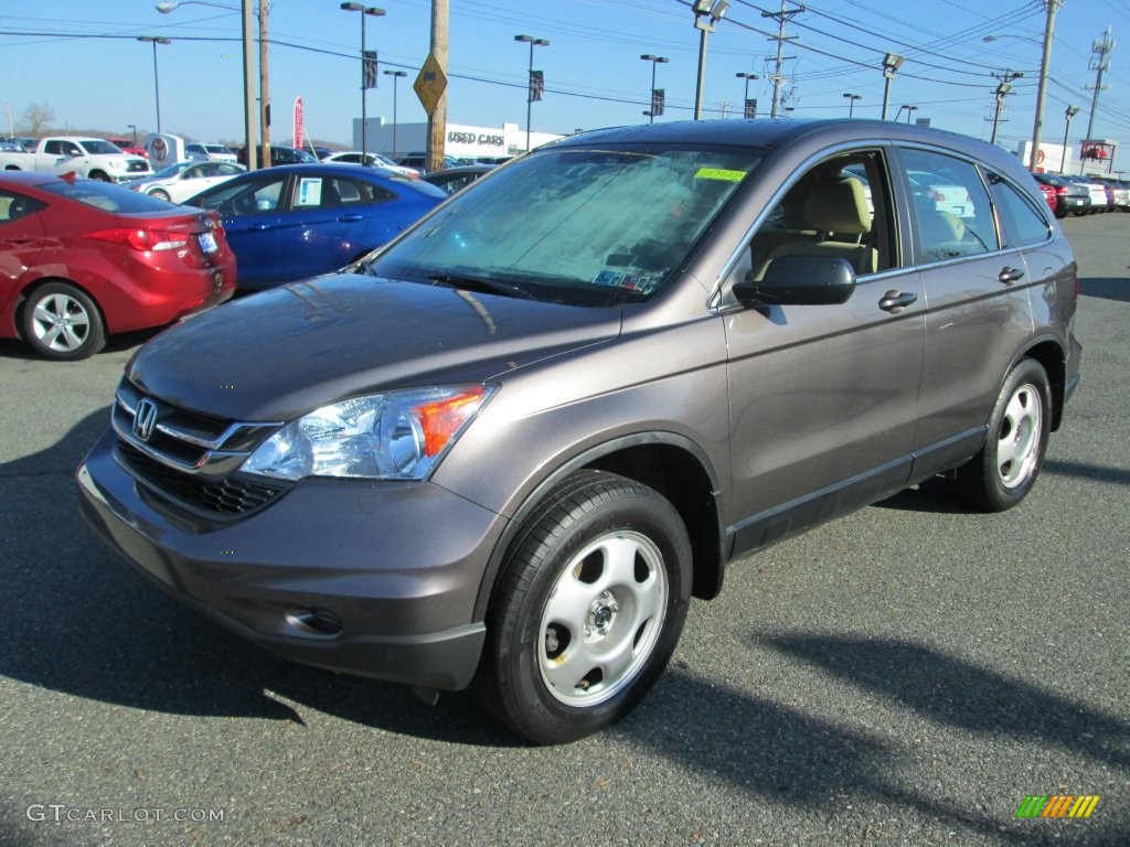 2010 CR-V LX AWD - Urban Titanium Metallic / Ivory photo #2