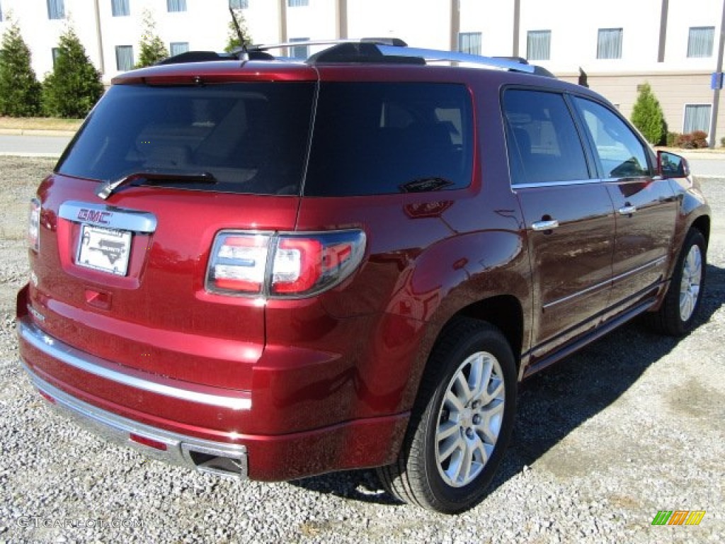 2016 Acadia Denali - Crimson Red Tintcoat / Cocoa Dune photo #5