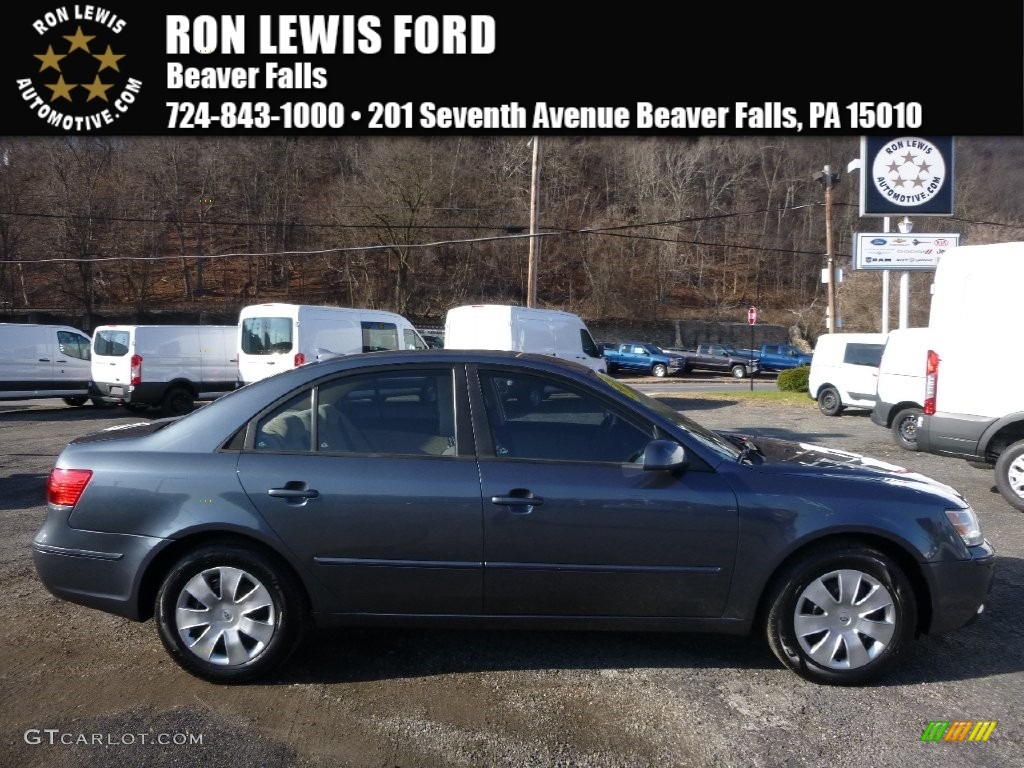 2009 Sonata GLS - Slate Blue / Camel photo #1