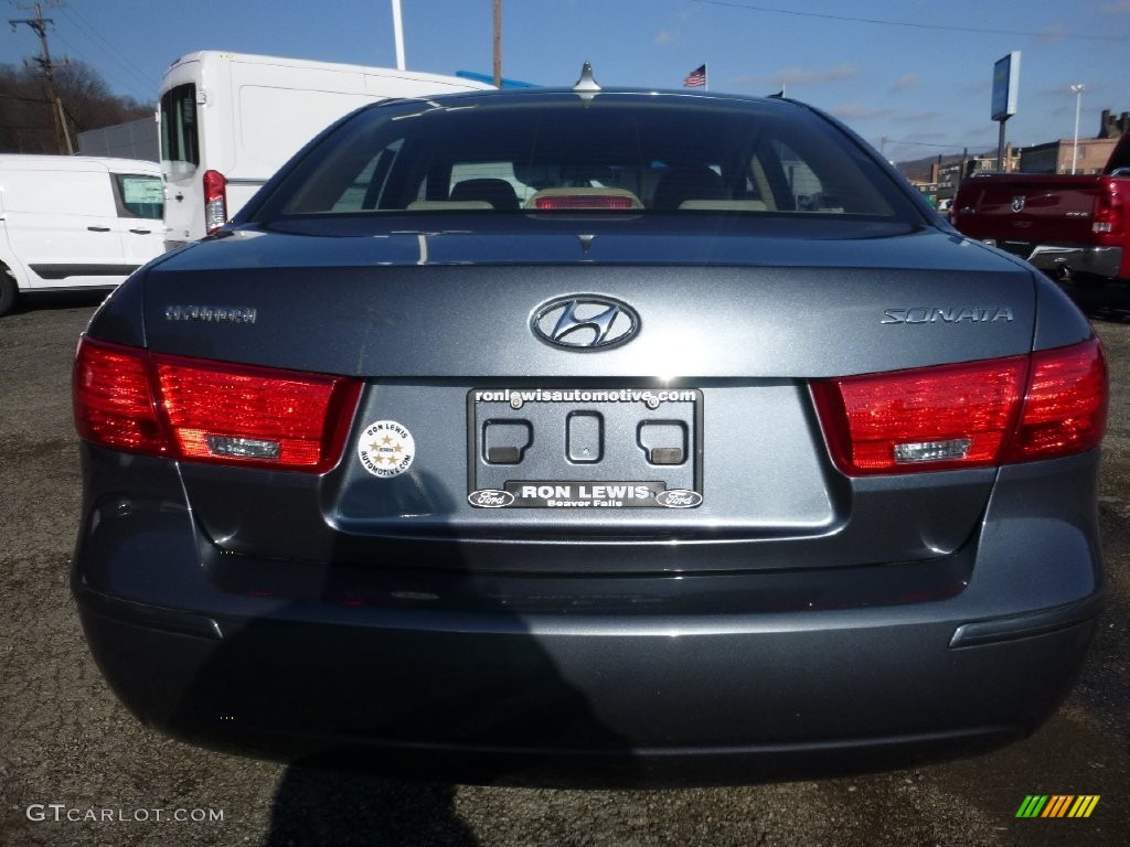 2009 Sonata GLS - Slate Blue / Camel photo #4