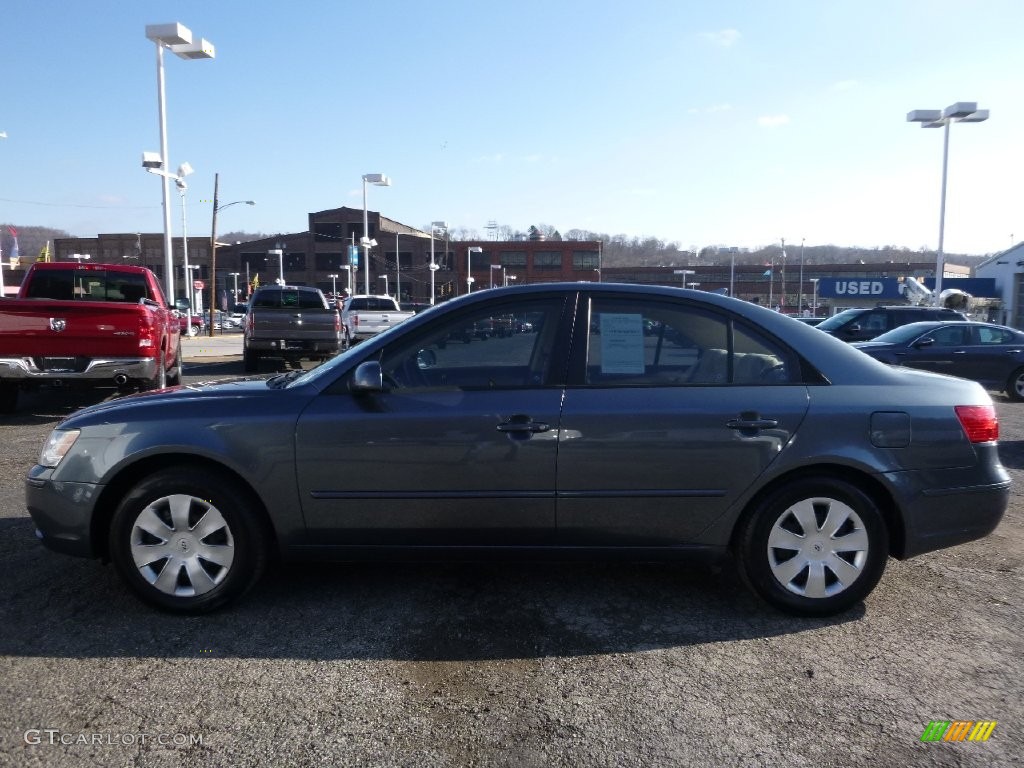 2009 Sonata GLS - Slate Blue / Camel photo #6