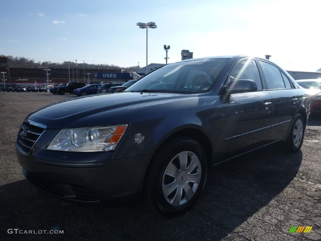 2009 Sonata GLS - Slate Blue / Camel photo #7