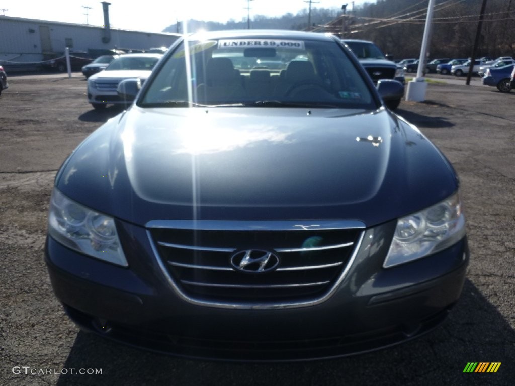 2009 Sonata GLS - Slate Blue / Camel photo #8