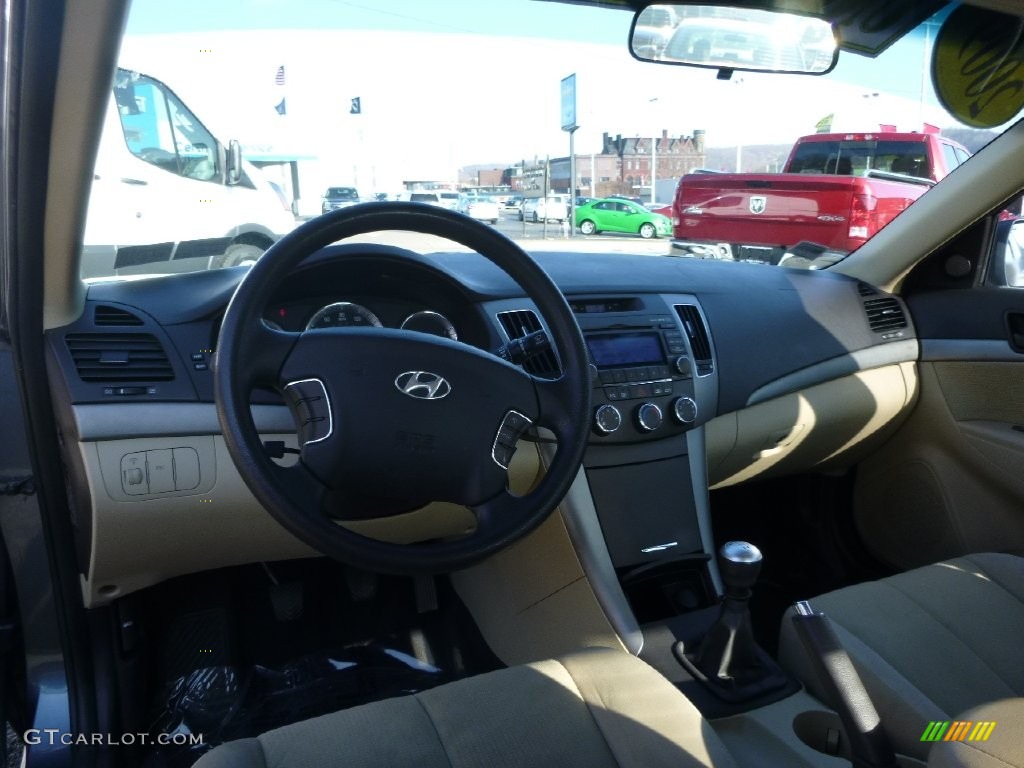 2009 Sonata GLS - Slate Blue / Camel photo #13