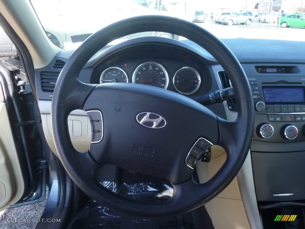 2009 Sonata GLS - Slate Blue / Camel photo #16