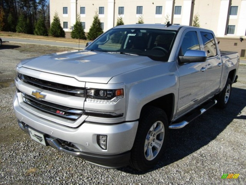 2016 Silverado 1500 LTZ Z71 Crew Cab 4x4 - Silver Ice Metallic / Jet Black photo #2