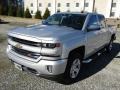 2016 Silver Ice Metallic Chevrolet Silverado 1500 LTZ Z71 Crew Cab 4x4  photo #2