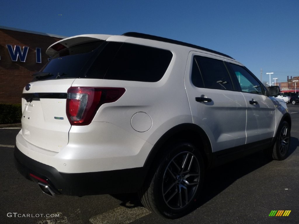 2016 Explorer Sport 4WD - White Platinum Metallic Tri-Coat / Ebony Black photo #2