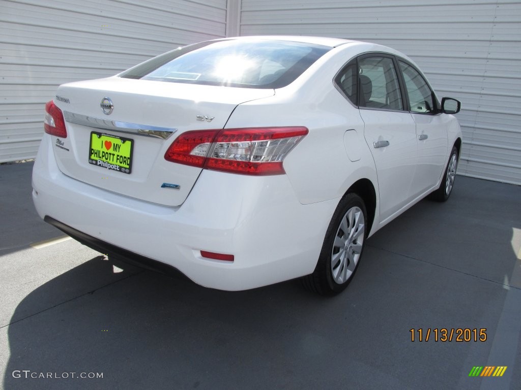 2014 Sentra S - Aspen White / Charcoal photo #9